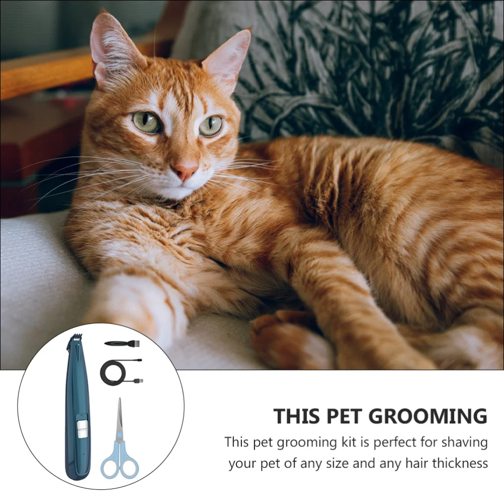 

1 Set Dog Electric Clipper Dog Grooming Clipper Kit Dog Trimmer Low Noise Shaver