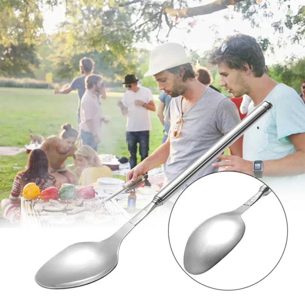Забавная ложка удлинитель Выдвижной Телескопический Freeloader Trick Шутки