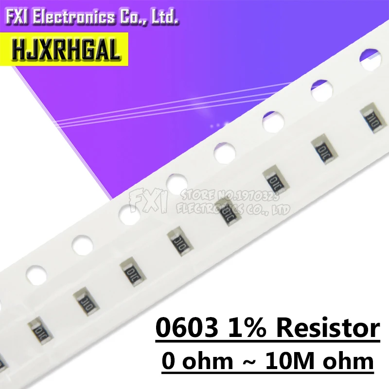 5000 шт. 0603 резистор SMD точность 1% 0 Ом ~ 10 м 1 к 2 100 150 220 330 1R 10R 100R 150R 220R 330R|Резисторы| |