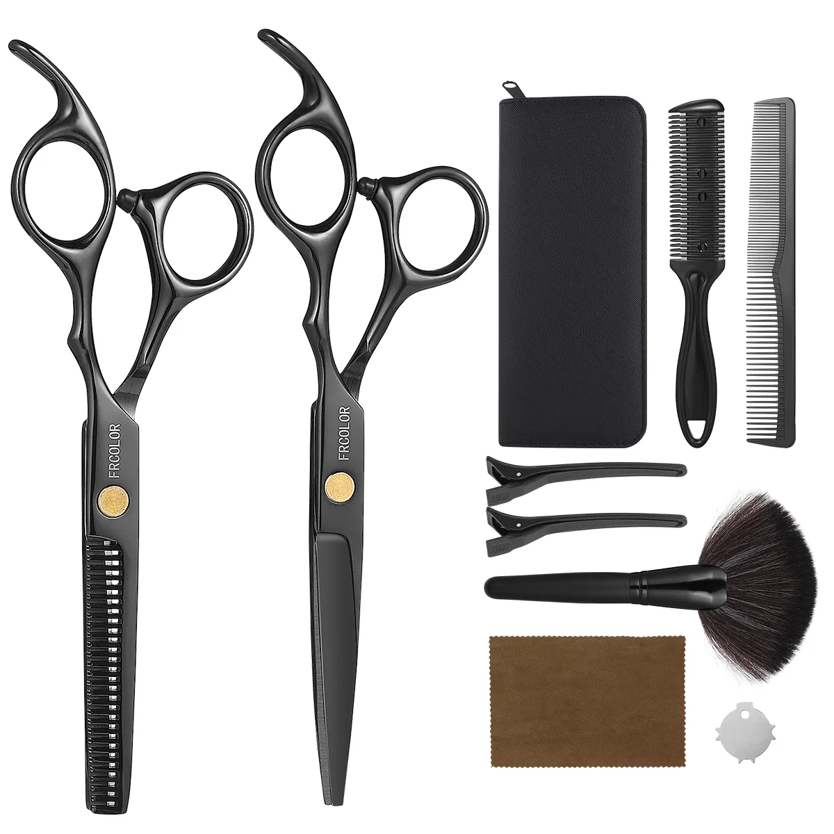 

9 шт., парикмахерские щетки с чехлом