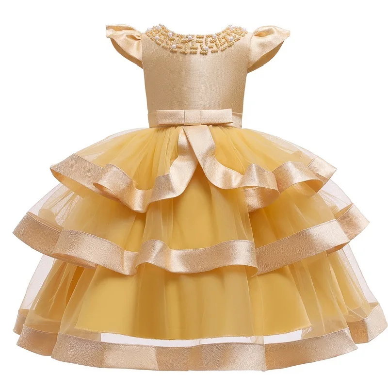 Нарядное платье принцессы с жемчугом вечерние свадебные платья цветами для