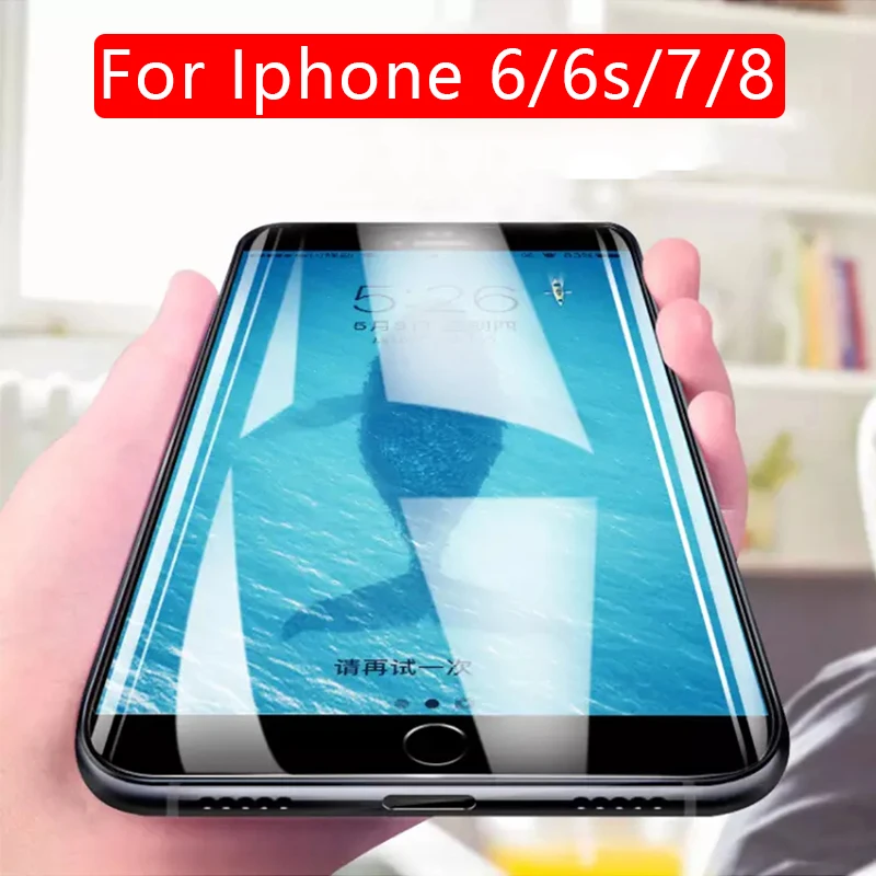 Чехол для телефона из закаленного стекла apple iphone 6 6s 7 8 plus защитные аксессуары i phone