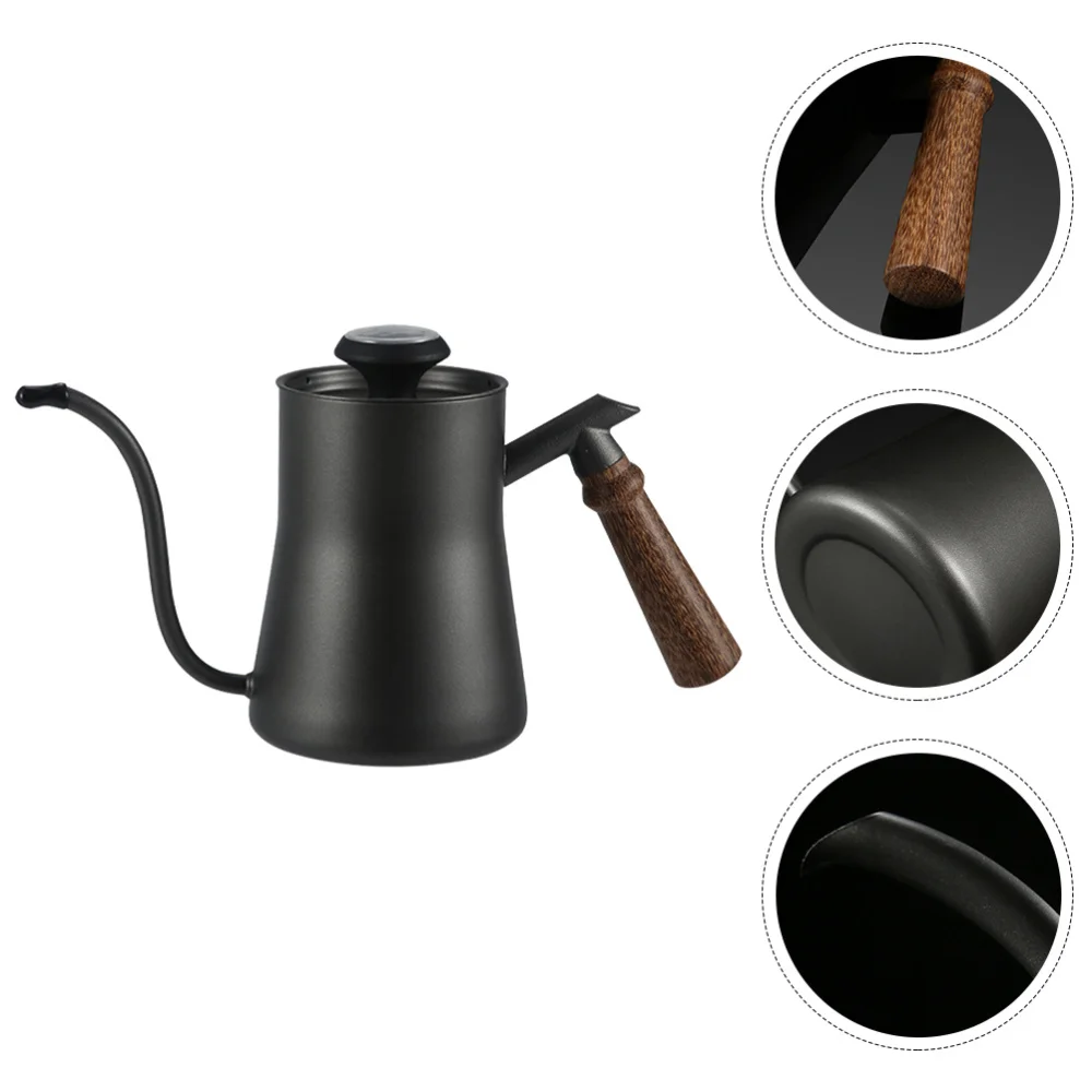 

1Pc 550ml Tea Kettle Teapot Stainless Steel Hand Punch Pot Practical Coffee Pot