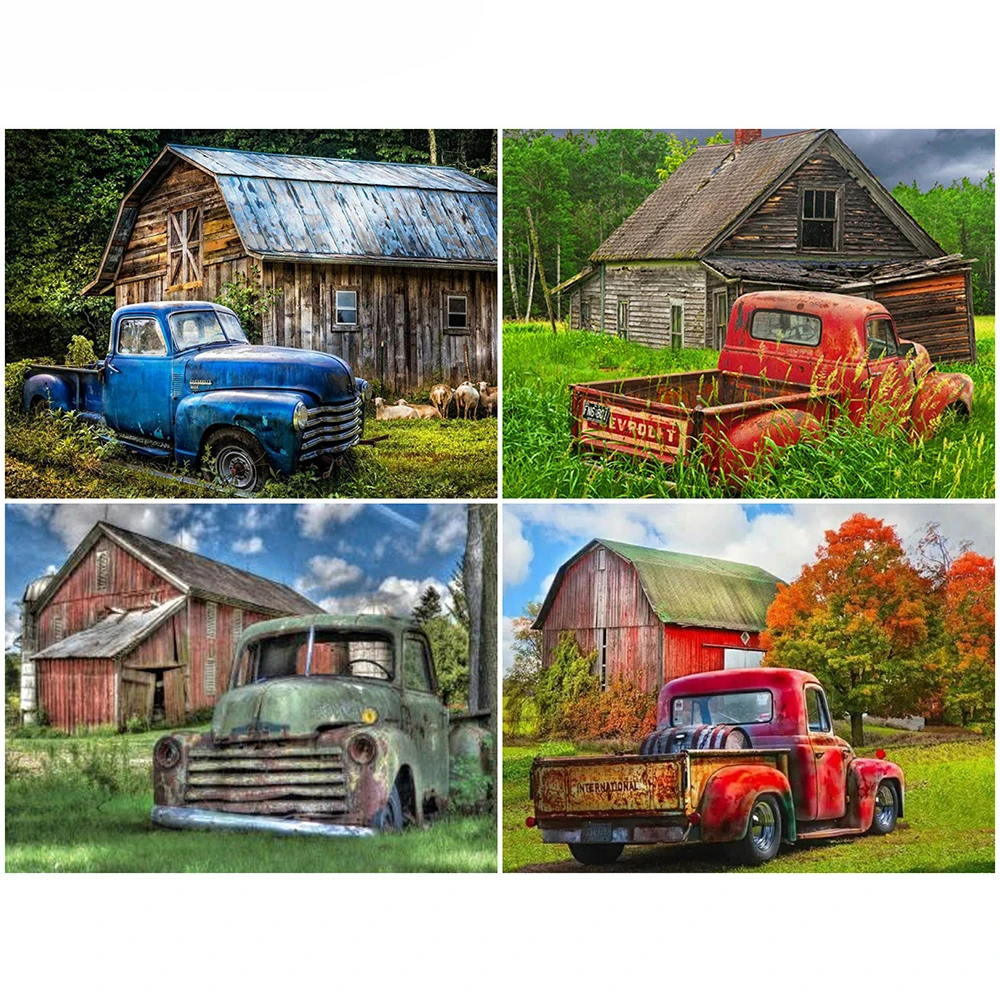 

DUTEY 5D DIY Diamond Painting Landscape Family Cross Stitch Kit Full Drill Embroidery Mosaic Handmade Art Gift Home Decoration