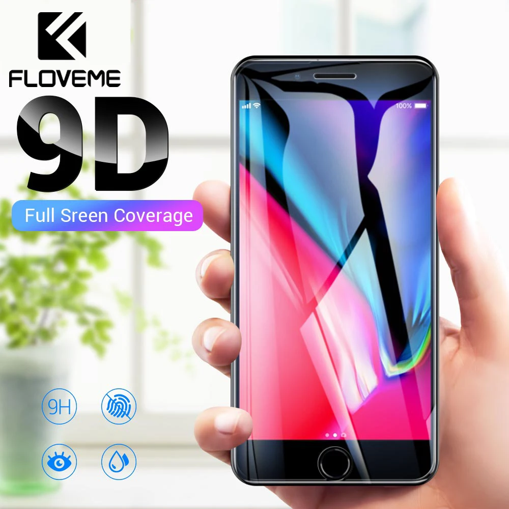 Защитное стекло для iPhone XR 7 Plus 9D 8 6 6S X XS Max|Защитные стёкла и плёнки телефонов| |