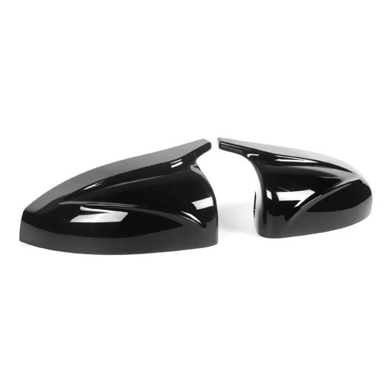 

Car Accessories Modified horn type ABS bright black snow mountain white Rearview mirror cover with auxiliary light For Audi A3