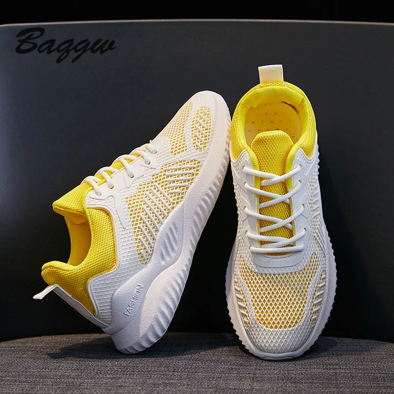 

Fashion Color Matching Simple Lace Up Men's Sports Shoes Lightweight Shock Absorption Casual Sports Shoes Breathable Light