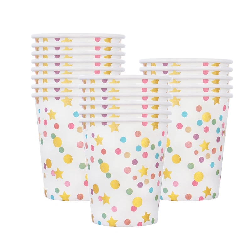 Бумажная чашка для свадебной вечеринки праздничные принадлежности розовый и