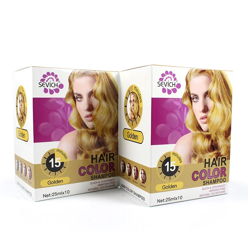 1set 15 Minutes Hair Color Shampoo Pure Plants Naturally Non-irritating Dyed Coloring Product | Красота и здоровье