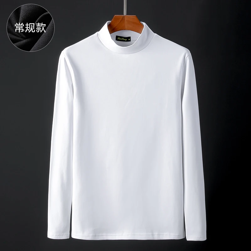 S8025 Осенняя футболка с длинным рукавом для мужчин 2019 простая водолазка