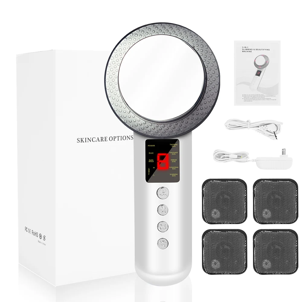 

Ultrasound Cavitation EMS Body Slimming Massage with LED Display Body Weight Loss Fat Burner Machine Galvanic Infrared Slim Tool