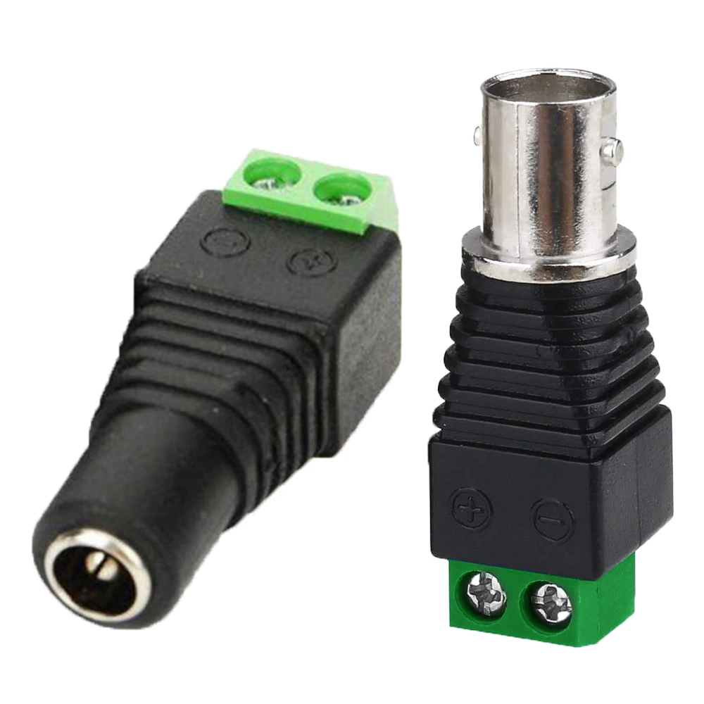 DC Power Female Green terminal CAT5/CAT6 кабельный разъем для камеры видеонаблюдения BNC Гнездовой