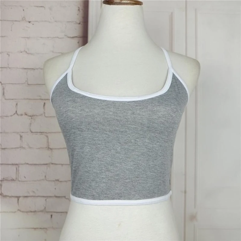 

Sexy Sleeveless Tops Backless Ladies Elastic Shirt Vest Camisole Yoga Primer Women's Inner Wrap Chest Seamless Female Underwear