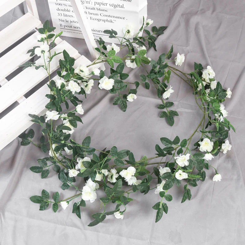 Искусственная лоза искусственный цветок пластиковое зеленое растение Крытый