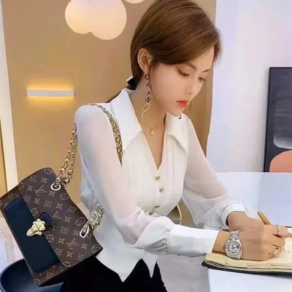 EWSFV 2021 новая сатиновая Свободная рубашка с уксусной кислотой темпераментная