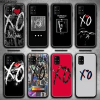 the weeknd xo logo phone case for samsung galaxy a21s a01 a11 a31 a81 a10 a20e a30 a40 a50 a70 a80 a71 a51