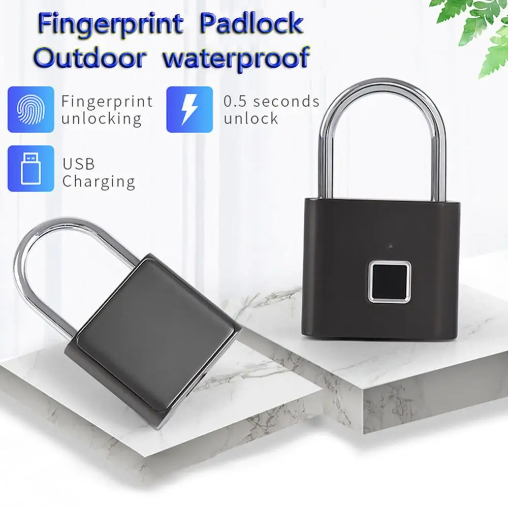 Новый Перезаряжаемый USB БЕСКЛЮЧЕВОЙ умный дверной замок с отпечатком пальца