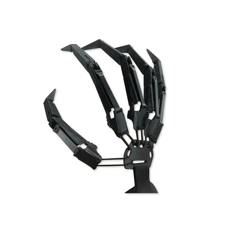 

Расширитель когтей для косплея пальцев на Хэллоуин, носимый страшный скелет, кости, Когтевран, ручные перчатки, аксессуары для косплея