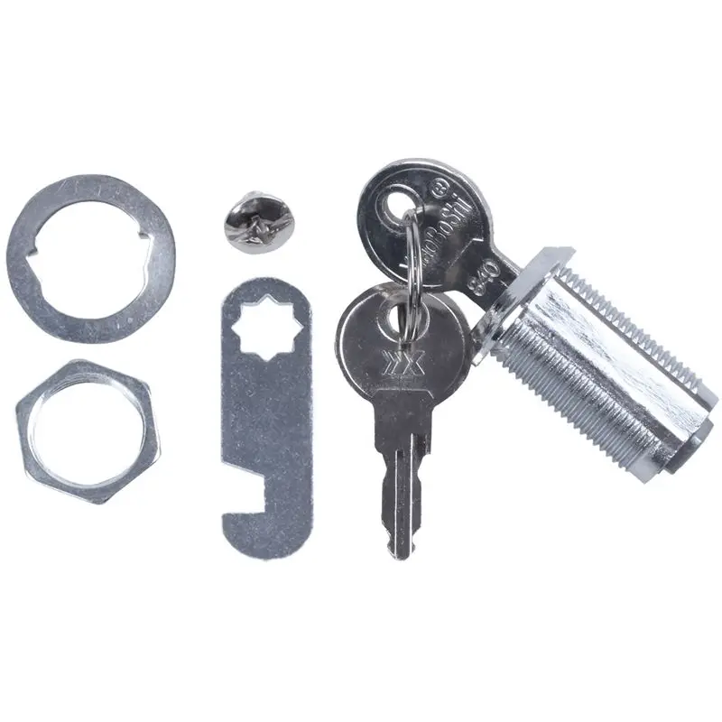 Door Cabinet Drawer Security Cylinder Cam Lock Camlock w 4 Keys 2pcs | Обустройство дома