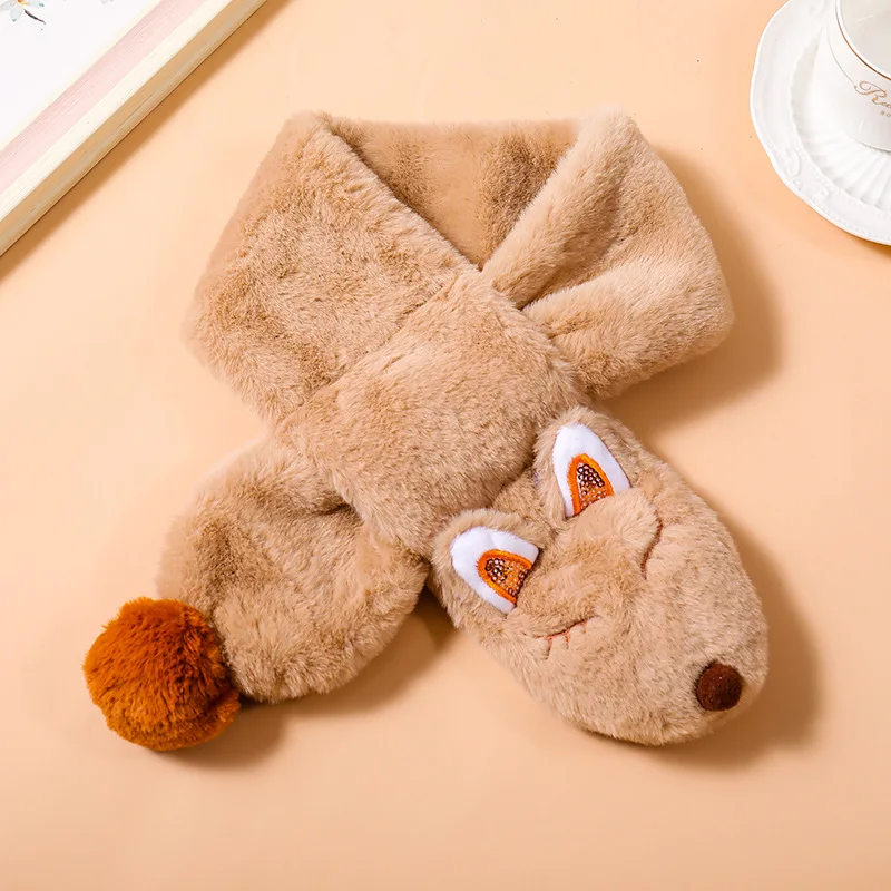 2019 детский шарф осенне зимний теплый Плюшевый комбинезон корейский Детский