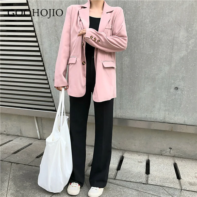 

GOOHOJIO 2021 New Spring and Autumn Fashion Casual Trousers Women All-match High Waist Women Pants Fashionable Pants for Women