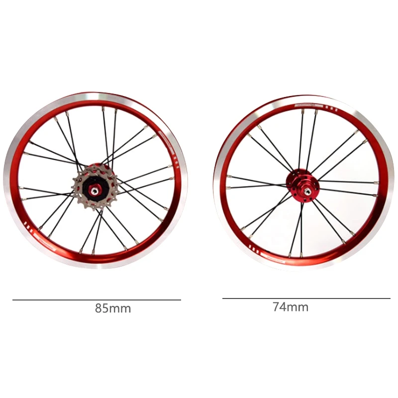 SPOMANN V-Brake Three-Speed Small Wheel Set Front Two Rear Five Peilin Hub Folding Car | Bicycle