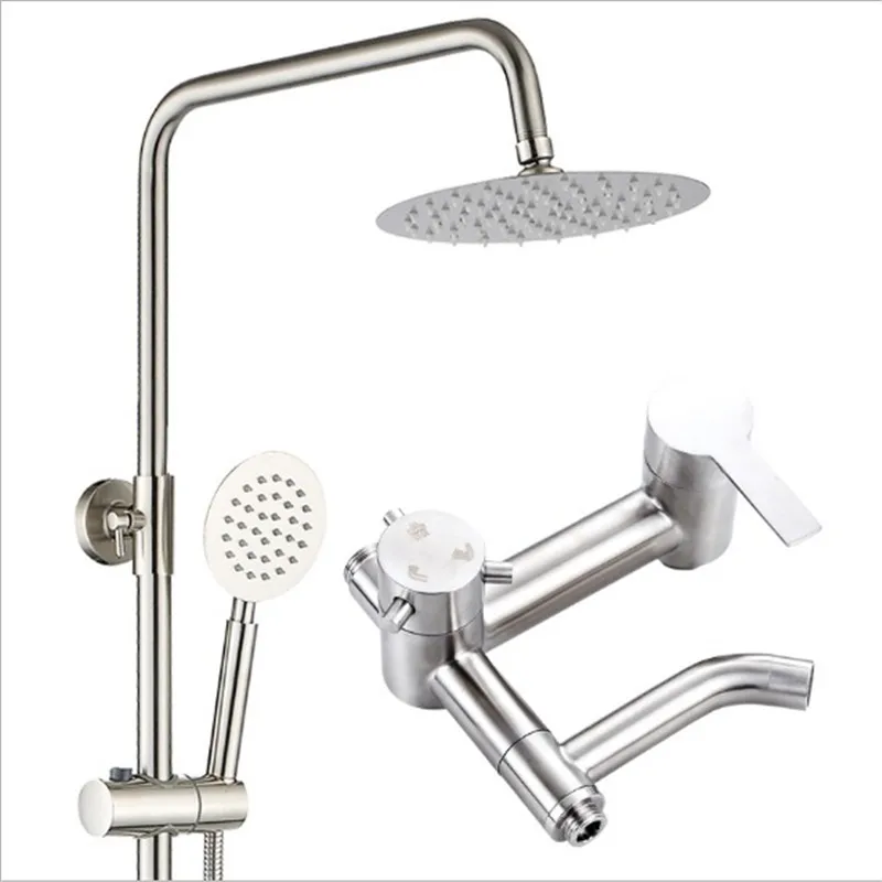 

Stainless steel shower set rain shower three-speed pressurized water-saving shower set special offer