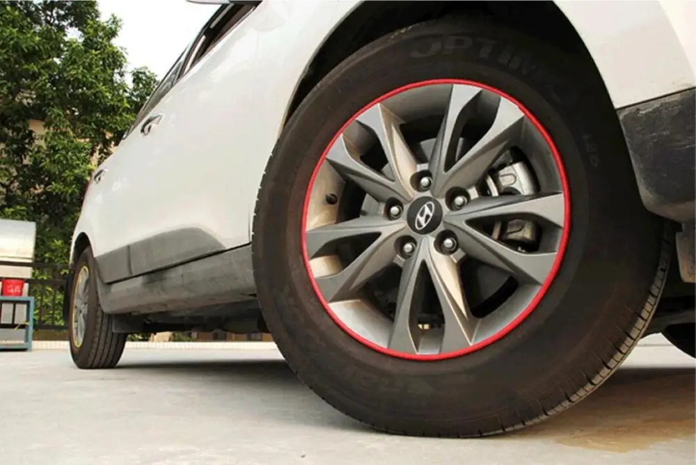 Резиновая лента для обрезки автомобильных колес 8 м защитная линия шин протектор