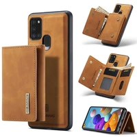case for samsung galaxy a21s leather flip luxury magnetic wallet phone case for credit card protective slot stand full cover