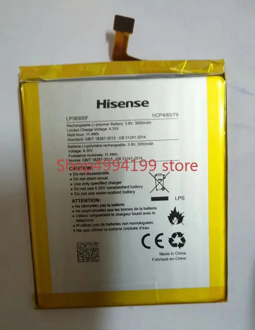 

100% NEW High Quality for Hisense LP38300F Phone Battery 3.8V 3000mAh for Hisense E76 Phone Battery