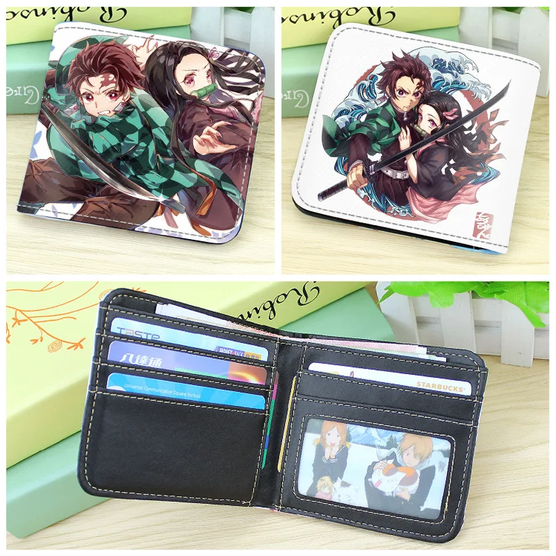 Демон убийца Kimetsu без Yaiba Для женщин длинные короткий кошелек сумочка с