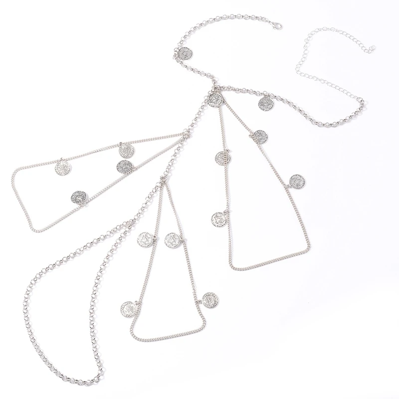 

2021 Alloy Leg Chain Multilayer Decorative Leglet Body Jewlery For Women Fashion Charming Multilayer Leg Jewelry Ladies Gift