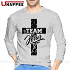 Мужская футболка с принтом Иисуса, с длинным рукавом