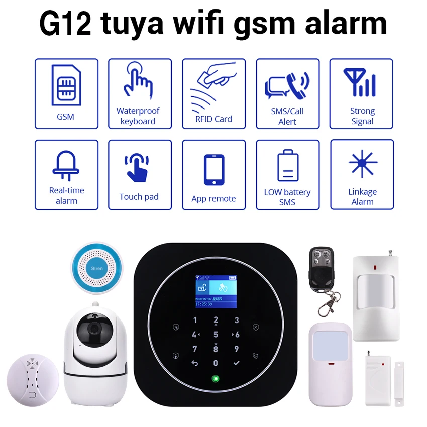 Система охранной сигнализации с поддержкой Wi Fi и сенсорной клавиатурой 433