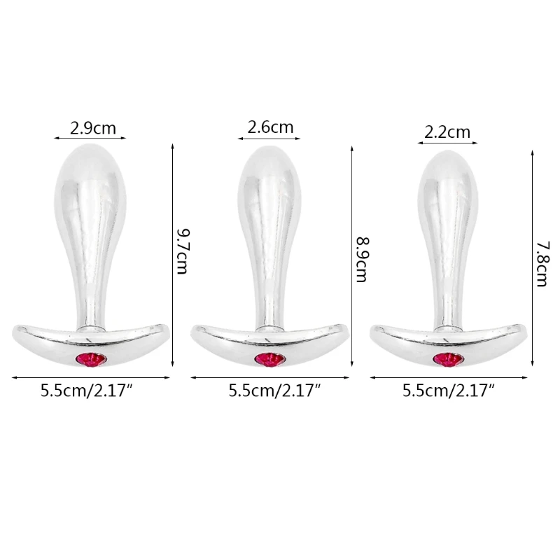 Капля воды изогнутый металлический ручной захват Анальная пробка расширитель