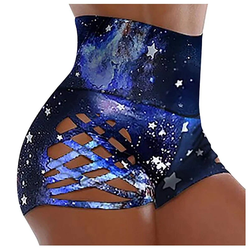 

Hot High Seamless Women Safe Short Pants Tights Star and Moon Print Safety Pants Under Shorts Girls Leggin Shorts Style Boxer
