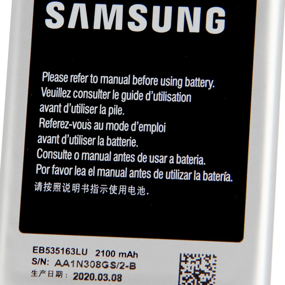 Оригинальный сменный аккумулятор Samsung для I9082 Galaxy Grand DUOS I9080 i9168 i9060 I879 I9118 Neo + EB535163LU