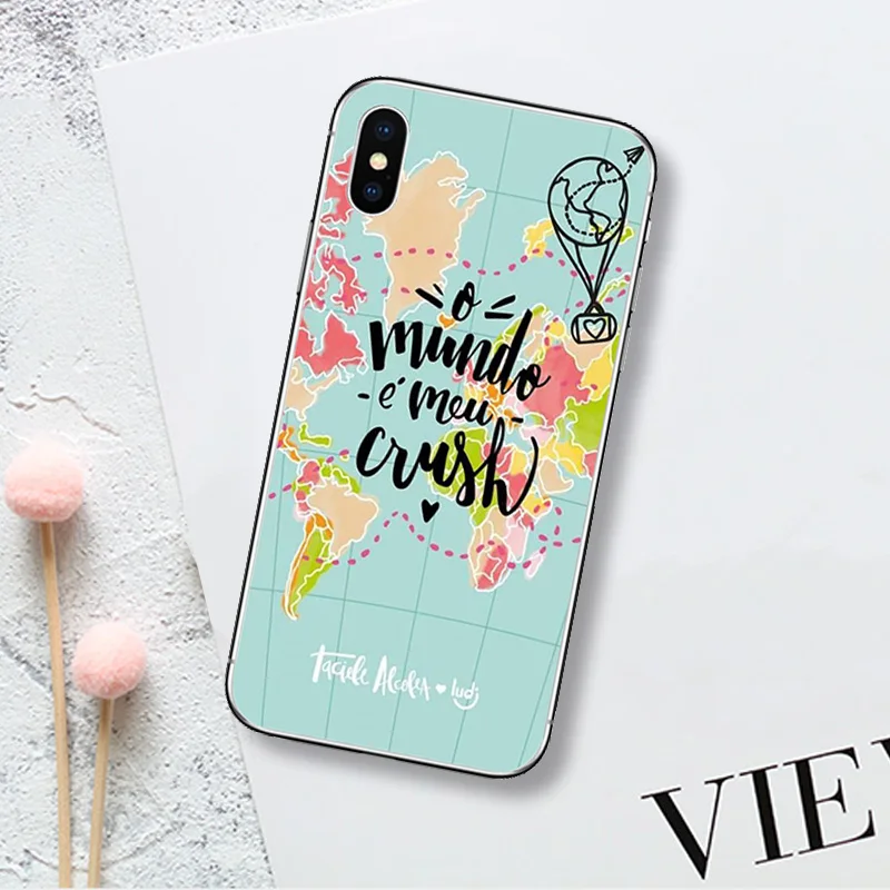 Чехол для мобильного телефона ciciber World Map Apple iPhone 11Pro Max 7 6 6s 8 Plus 5S SE чехол XR X XS MAX