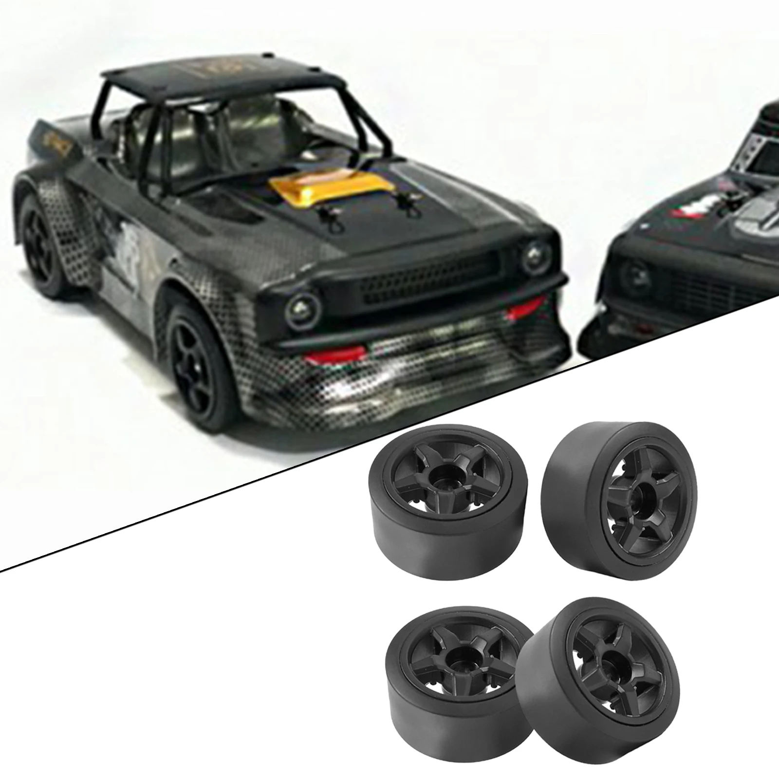 

4pcs/set Hard Plastic RC Tires & Wheel Rims for SG-1603 1:16 Scale RC Racing Truck Accessories