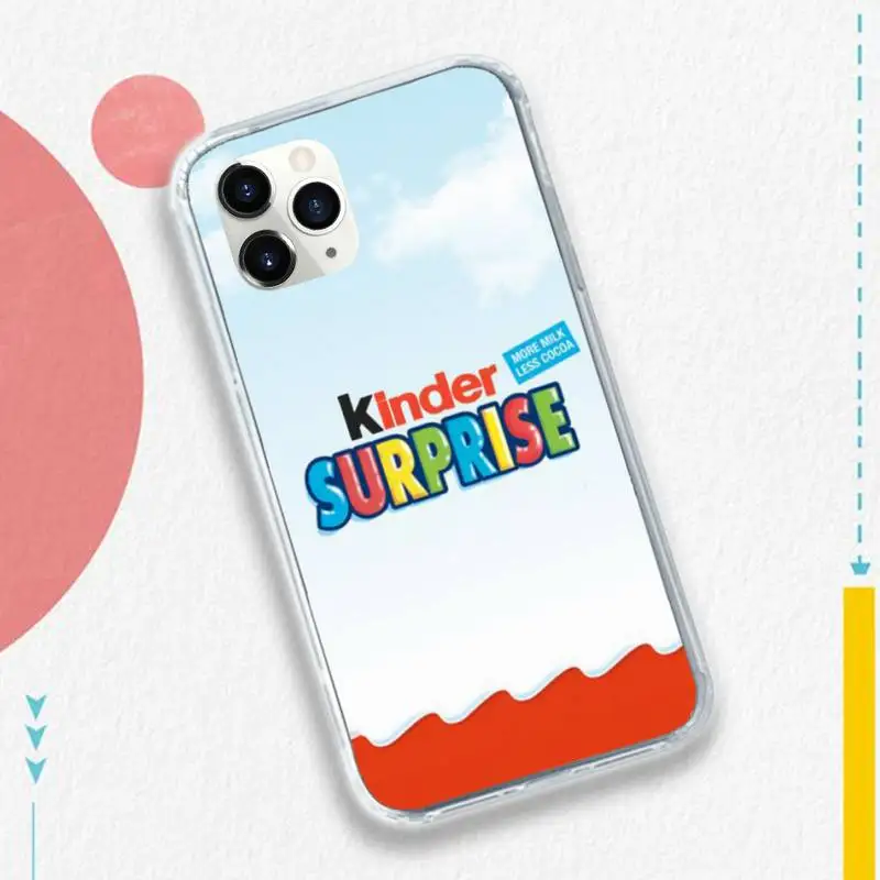 

Kinder Surprise Egg high quality Phone Case for iPhone 11 12 pro XS MAX 8 7 6 6S Plus X 5S SE 2020 XR
