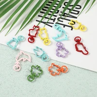 10pcslot snap hook trigger clips buckles for keychain lobster lobster clasp hooks for necklace key ring clasp jewelry supplies