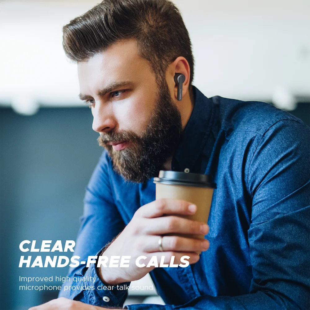 SoundPEATS настоящие беспроводные наушники Bluetooth 5,0 наушники-вкладыши TWS наушники авто-пара беспроводные гарнитуры с микрофоном высокой четкости
