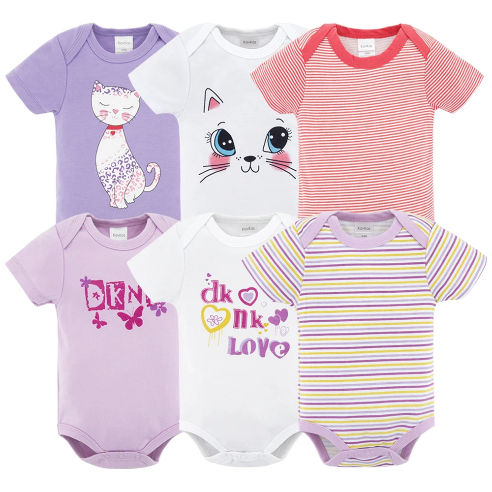HY21052114 Honeyzone 6 шт. Детские боди из хлопка цельный короткий рукав Roupa De Bebes летний комплект одежды для маленьких мальчиков - Цвет: HY21052114