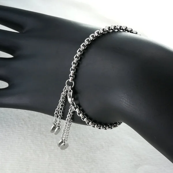 Женский браслет из нержавеющей стали 19 28 см|Цепочки и браслеты| |