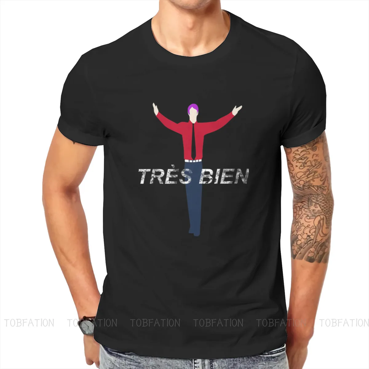 

Tres Bien Hipster TShirts Tokyo Ghoul Japanese Anime Male Harajuku Fabric Streetwear T Shirt O Neck Oversized
