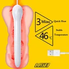 Вагинальный нагреватель для секс-куклы Мужской мастурбатор чашка 14 см USB нагреватель быстрый нагрев 45 градусов секс-игрушки для мужчин взрослые 18 + Эротические товары