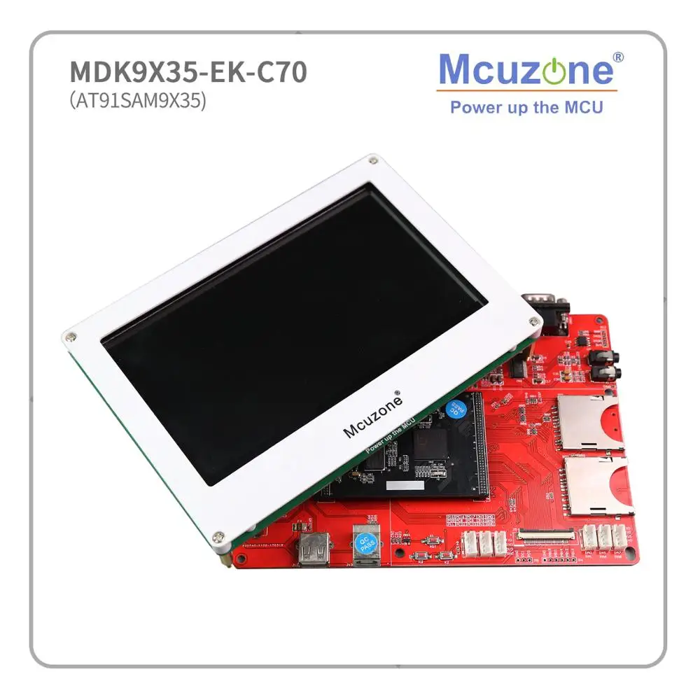 AT91SAM9X35 комплект разработки MDK9X35 EK_C70 QT4 400MHz cpu 128MB DDR2 Ethernet USB HighSpeed 7 &quot1024*600 TFT lcd с