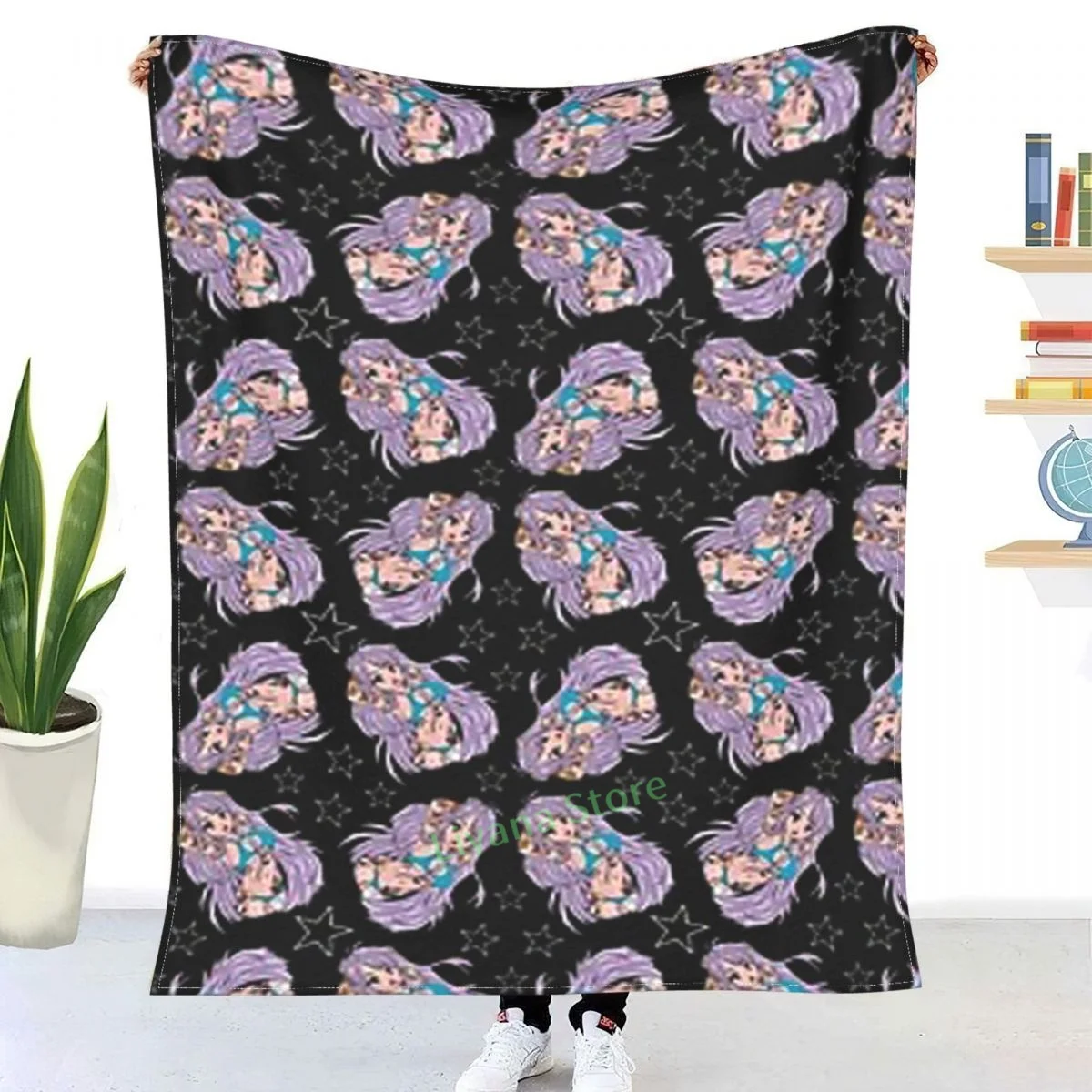 

Tattooed Anime Waifu Sta Perfect Gift Throw Blanket 3D printed sofa bedroom decorative blanket children adult Christmas gift