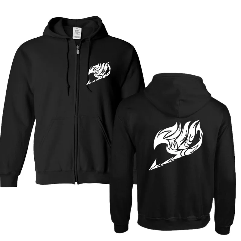 Новая одежда с логотипом Феи хвоста из аниме красная и черная Повседневная