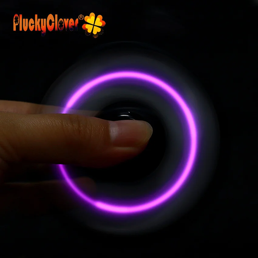 1 шт. Черный ABS Tri-spinner керамический центральный подшипник светодиодный Спиннер светящаяся игрушка-Лидер продаж, спинер, антистресс, EDC Figet Spiner